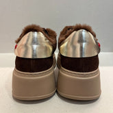 Gio+ Sneakers in Camoscio Cioccolato